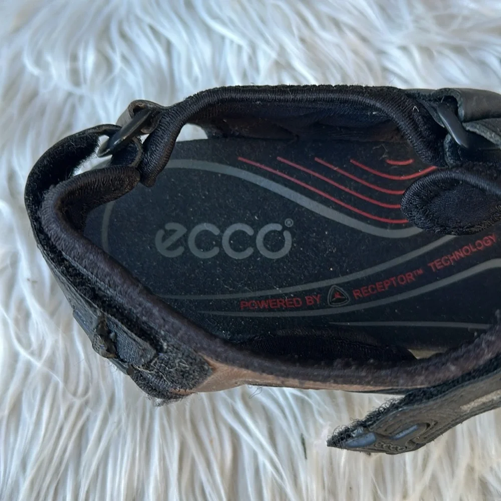 ECCO Black Sport Sandals size 42 (8.5) - Picture 5 of 8